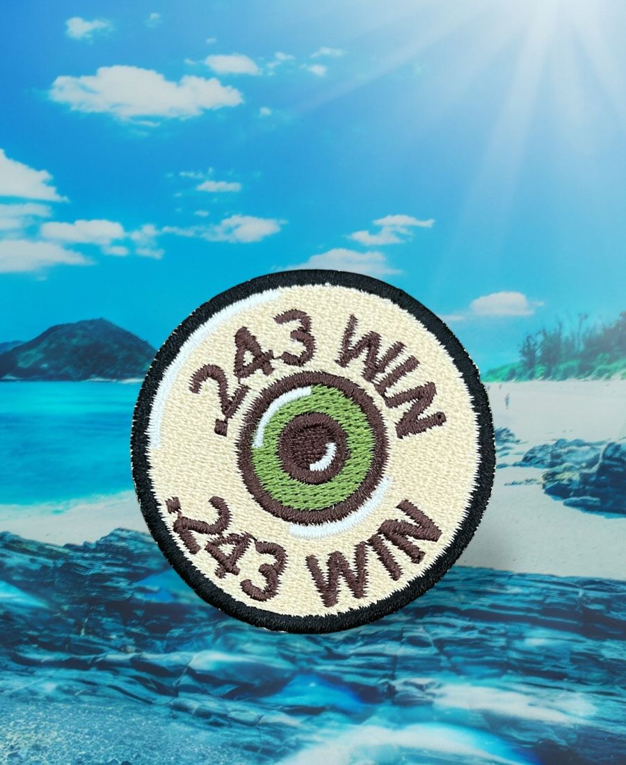 WhatsApp Image 2025-10-10 at 10.01.55 PM 243 Winchester Rifle Embroidery Patch - Image 1