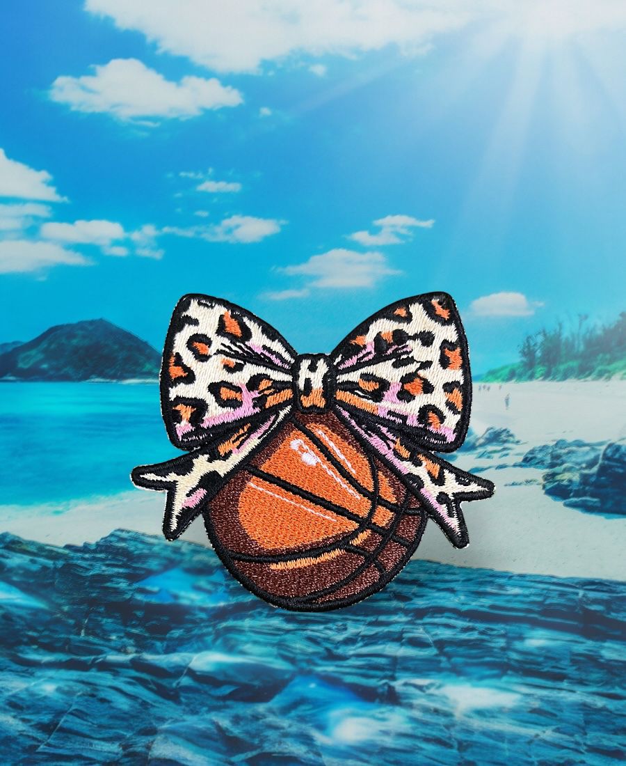 WhatsApp Image 2025-10-10 at 10.20.57 PM (1) Basketball Bow Embroidery Patch - Image 1