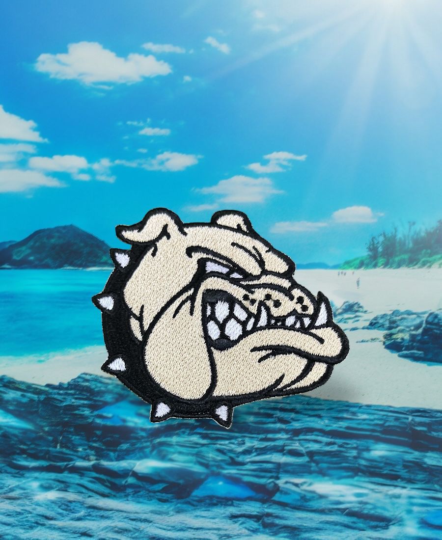 WhatsApp Image 2025-10-11 at 3.58.44 AM (2) Bulldog Head Embroidery Patch - Image 1