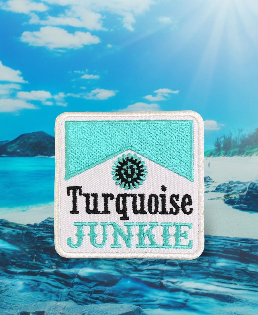 WhatsApp Image 2025-10-11 at 3.58.44 AM (3) Turquoise Junkie Embroidery Patch - Image 1