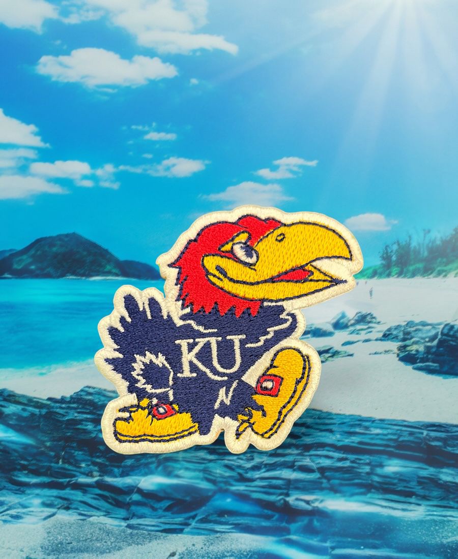 WhatsApp Image 2025-10-12 at 12.03.56 AM (2) Kansas Jayhawks Embroidery Patch - Image 1