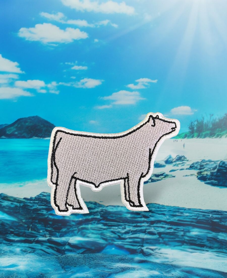 WhatsApp Image 2025-10-12 at 8.20.23 PM (2) Steer Silhouette Embroidery Patch - Image 1