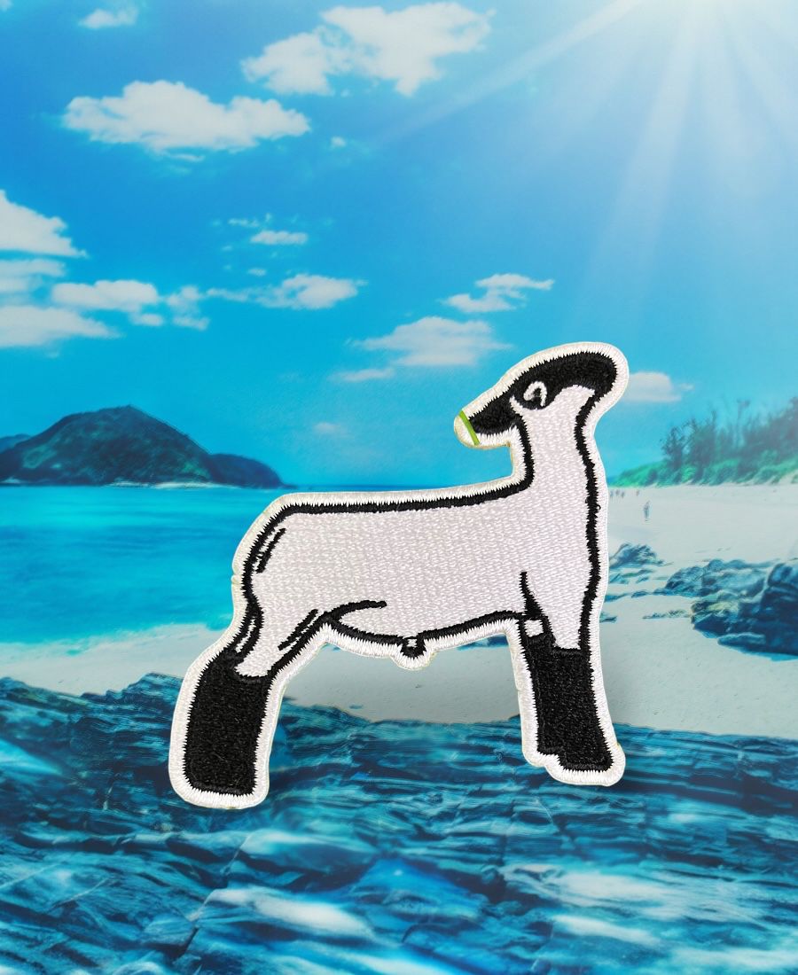 WhatsApp Image 2025-10-12 at 8.20.24 PM Lamb Freshie Embroidery Patch - Image 1