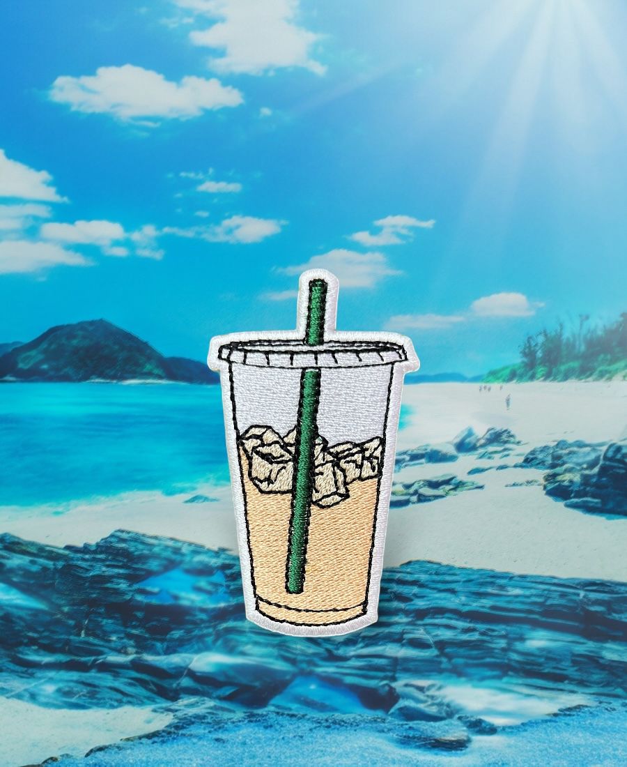 WhatsApp Image 2025-10-15 at 11.28.01 AM (1) Iced Coffee Embroidery Patch - Image 1