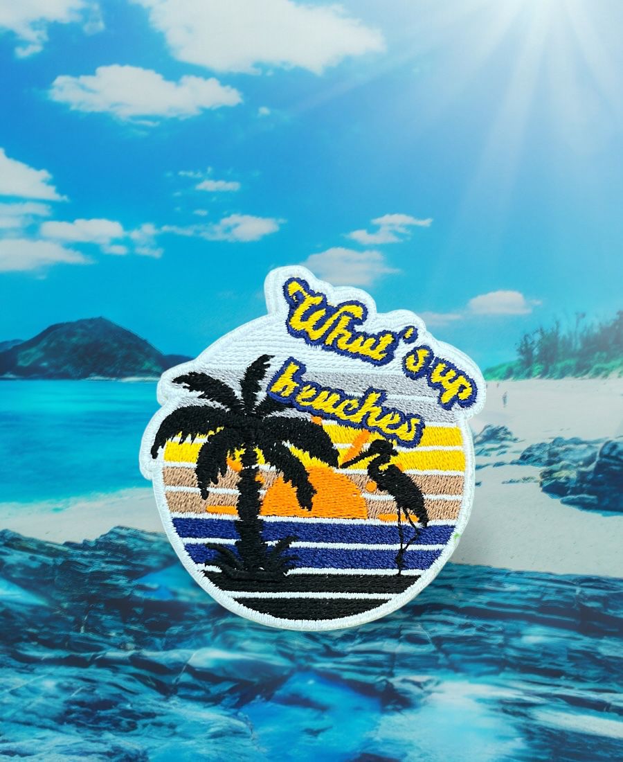 WhatsApp Image 2025-10-15 at 5.21.26 AM (2) What's up Beaches Embroidery Patch - Image 1