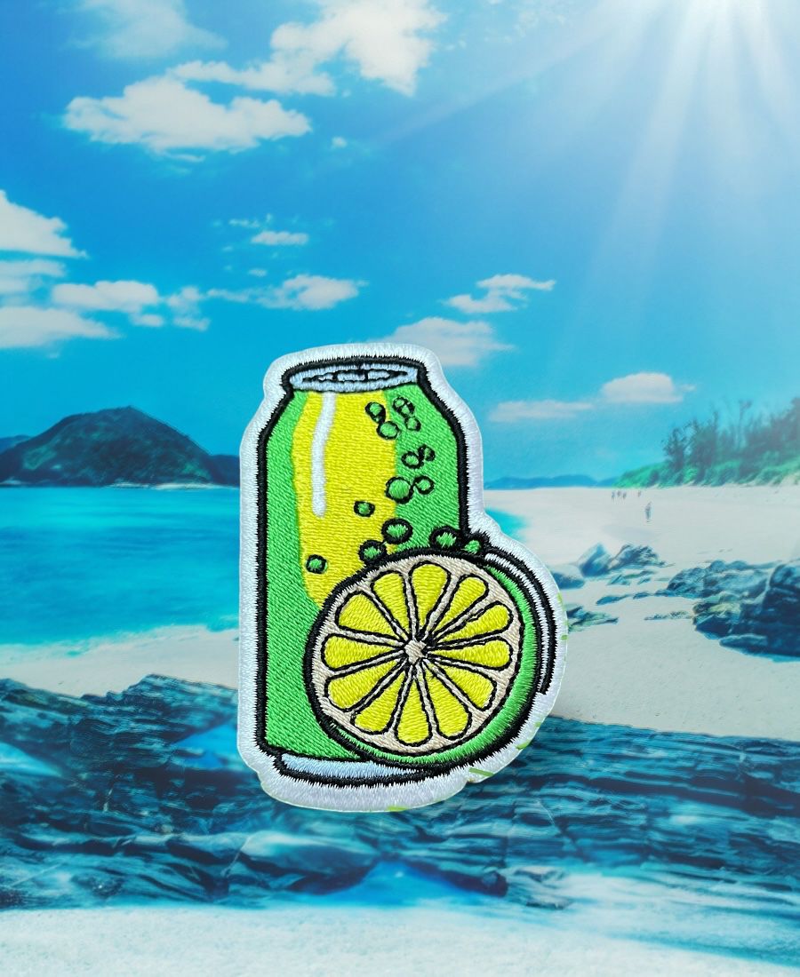 WhatsApp Image 2025-10-15 at 8.10.26 AM Lemon Lime Drink Embroidery Patch - Image 1