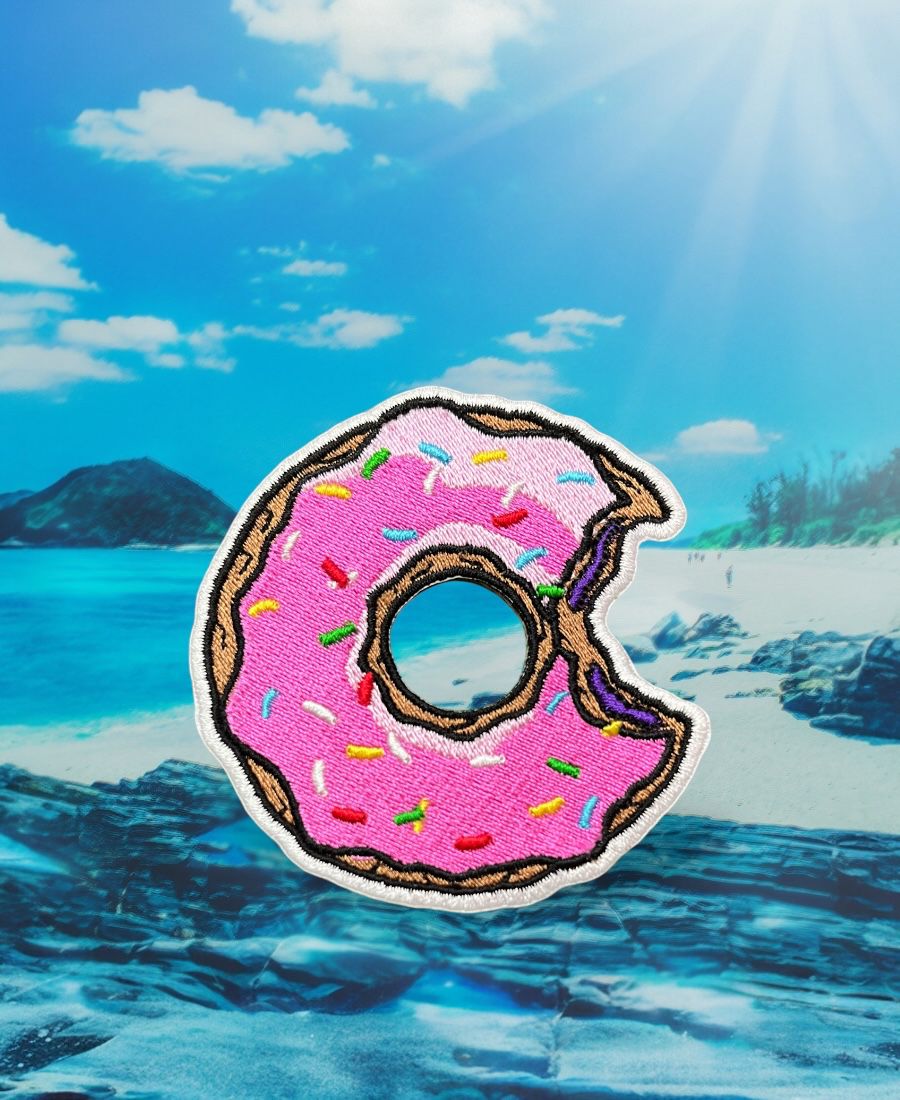 WhatsApp Image 2025-10-15 at 8.10.28 AM Sprinkles Donut Embroidery Patch - Image 1