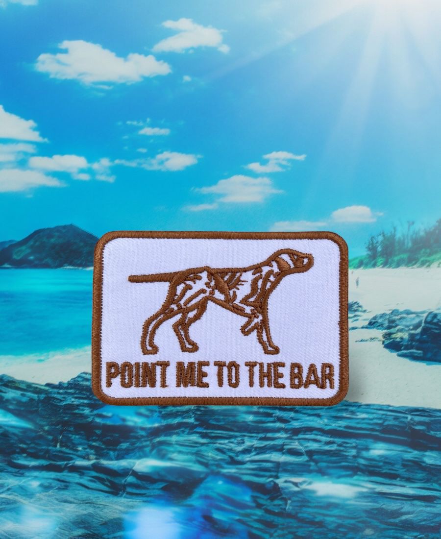 WhatsApp Image 2025-10-16 at 11.41.39 AM (1) Point Me To The Bar Embroidery Patch - Image 1
