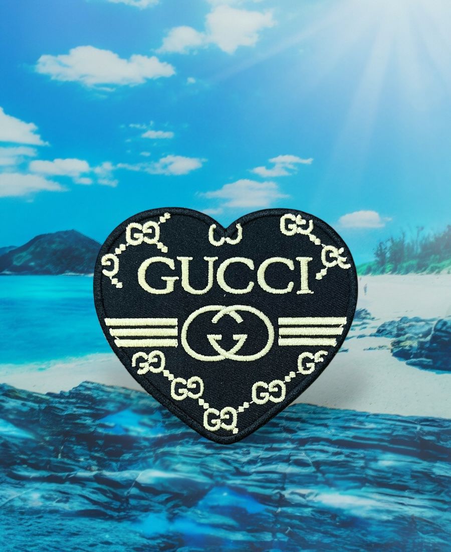 WhatsApp Image 2025-10-19 at 10.03.08 AM (1) Gucci Black Heart Embroidery patch - Image 1